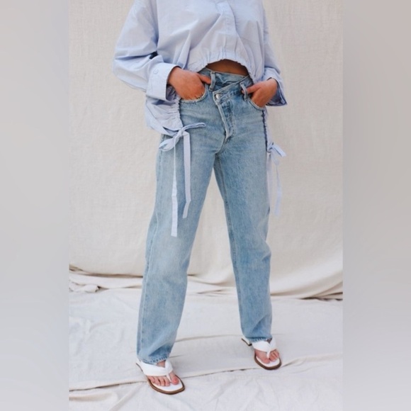 AGOLDE Criss Cross Straight in Dimension $218 Womens 27 Revolve - Picture 4 of 14